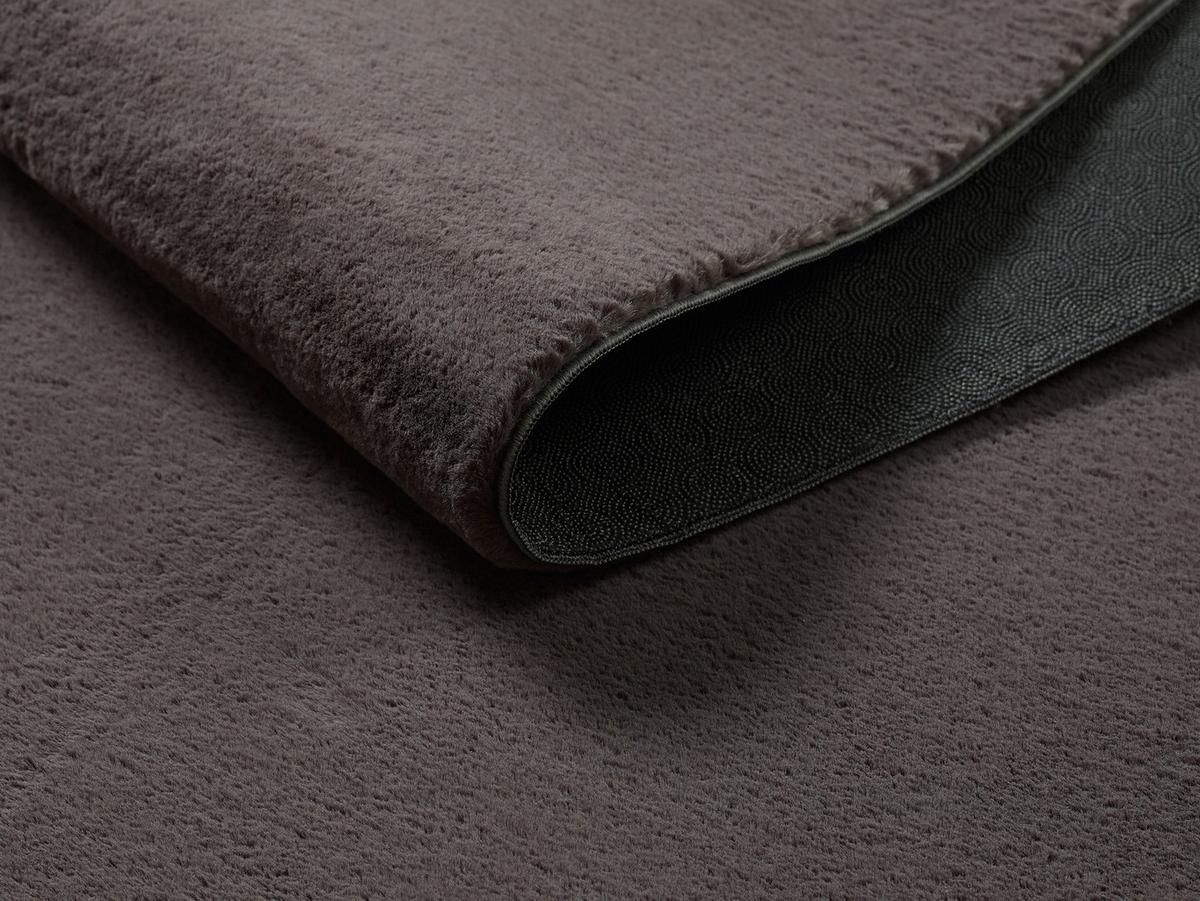 KURZFLORTEPPICH Antirutsch Uni RUTOR Polyester Anthrazit 160 x 220 cm - Anthrazit, Textil (160/220cm) - KADIMA DESIGN