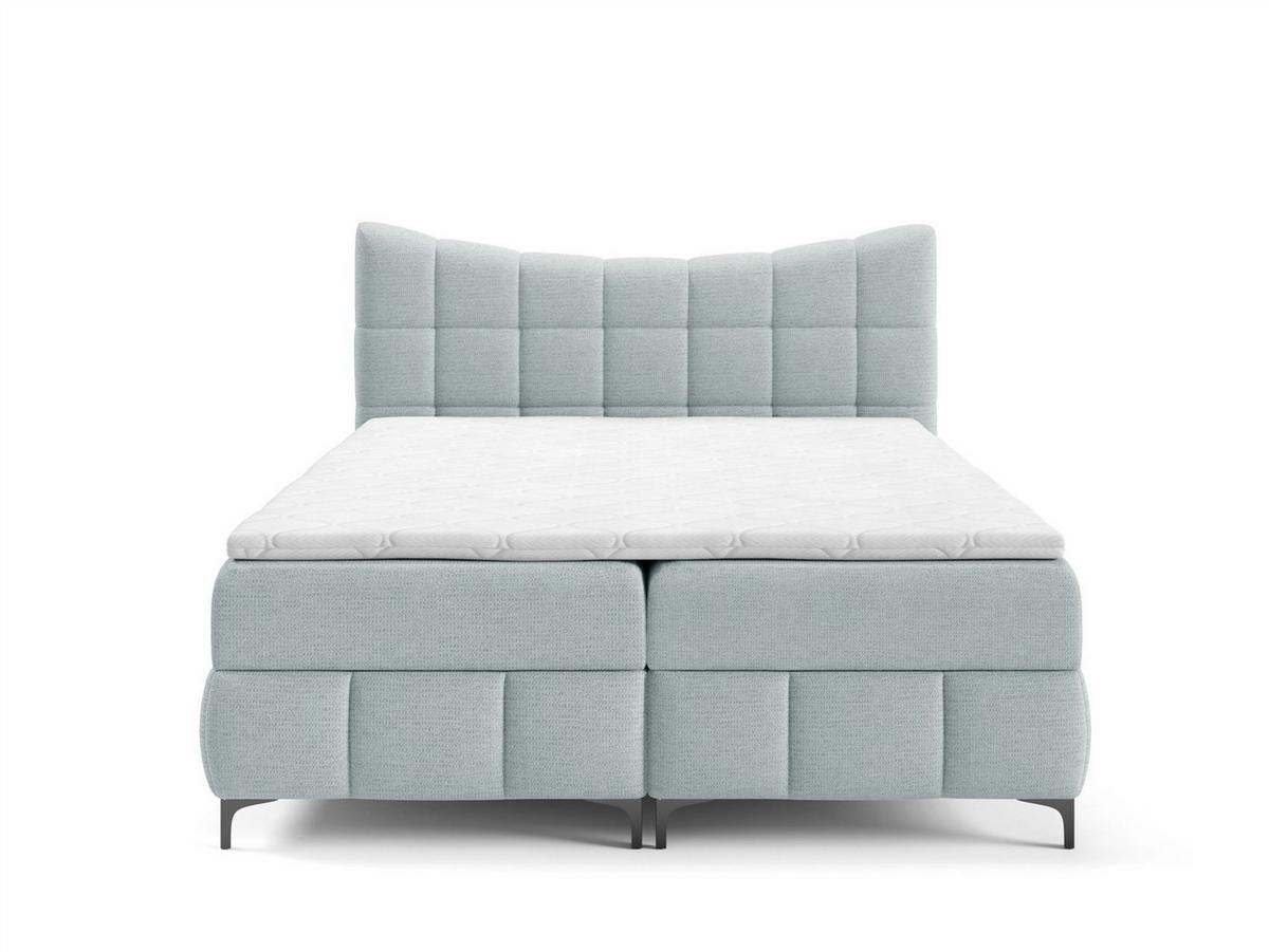 BOXBETT Charles Premi.. In Aragon - Hellblau, Holzwerkstoff/Textil (160/200cm) - Fun Möbel