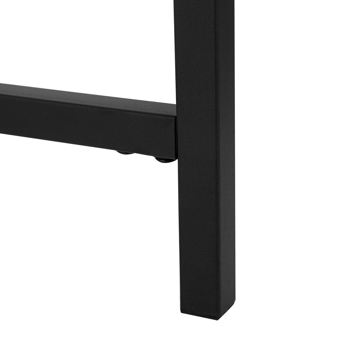 COUCHTISCH heller Holzfarbton 70 cm Bonita - Hellbraun/Schwarz, Holzwerkstoff (70/70/42cm) - Beliani