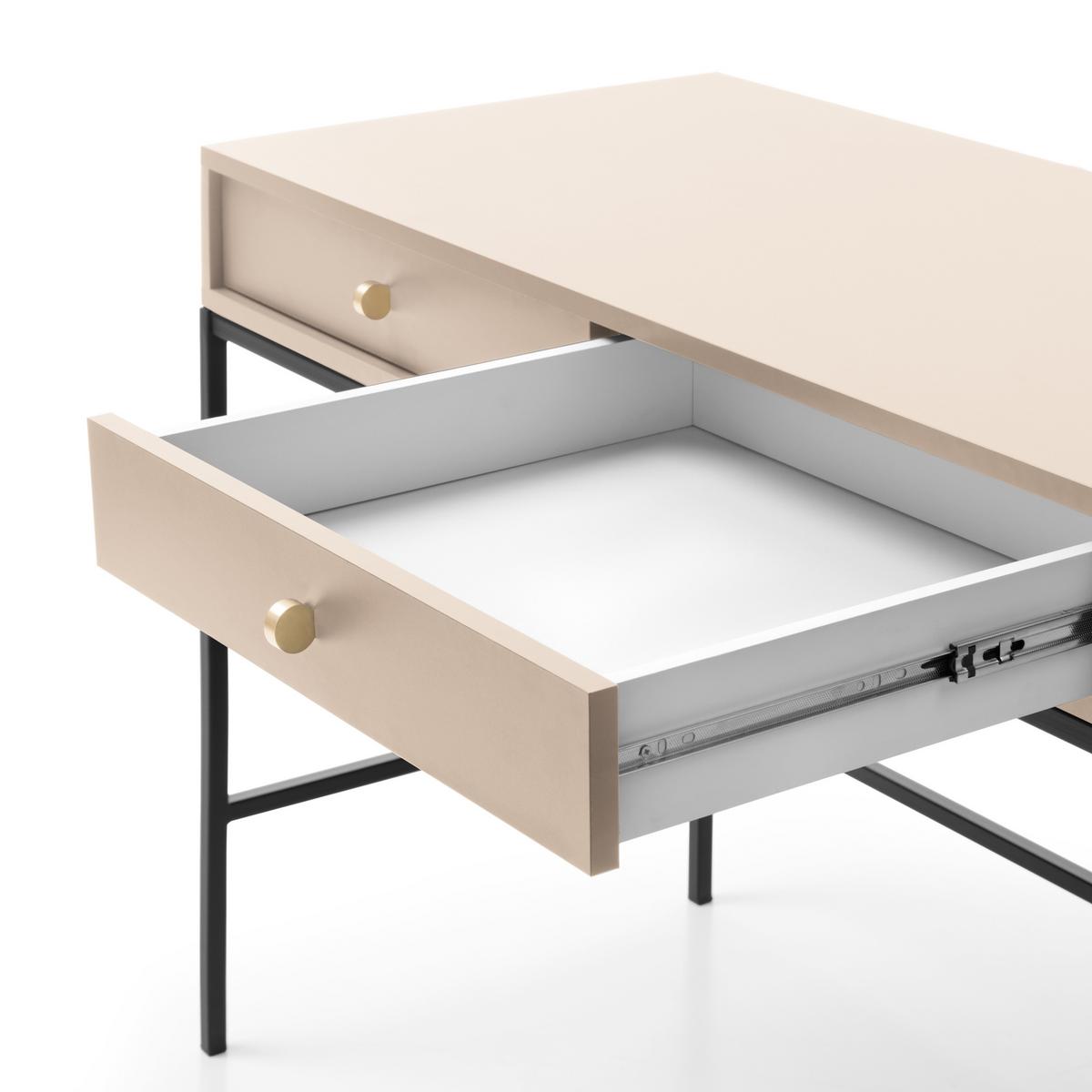 KONSOLENTISCH MONDO 104/78/50 cm mit Schubladen, Beige - Beige, Holzwerkstoff (50/104/78cm) - MASSENO
