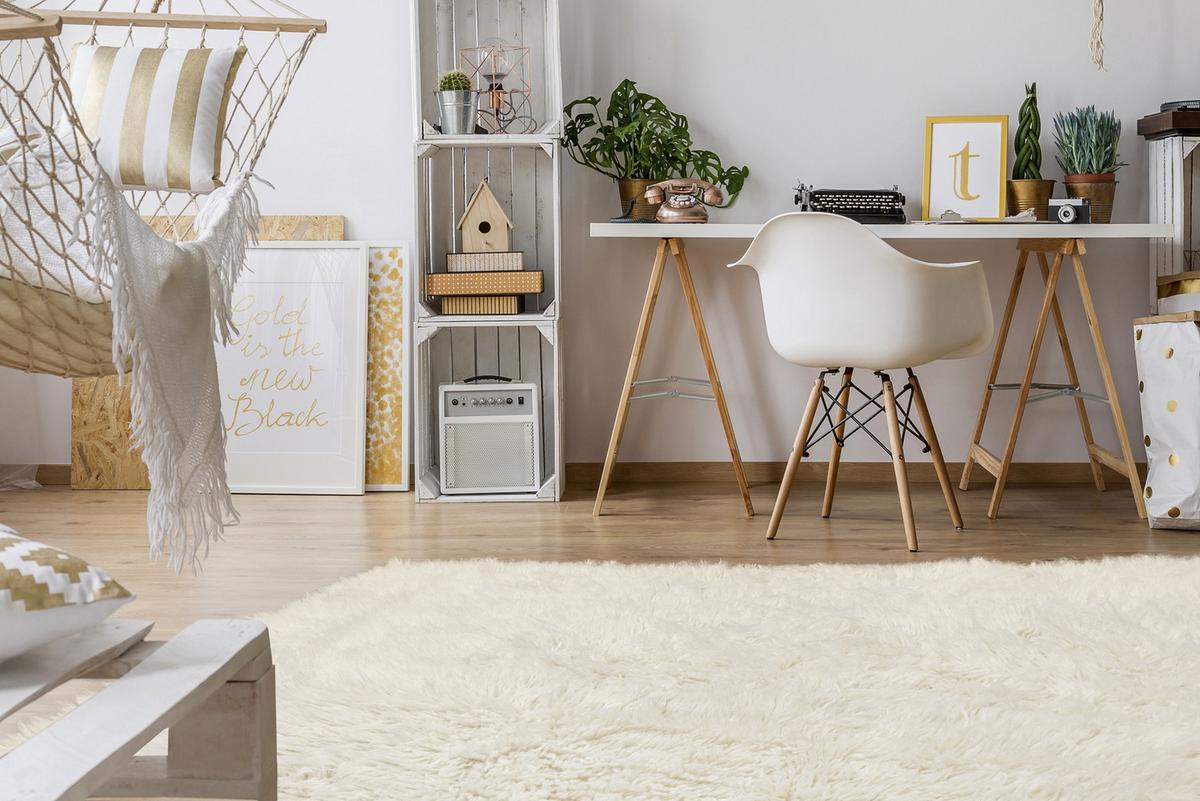 FLOKATI WOLLE 250/350 cm - Beige, Textil (250/350cm) - rugsX