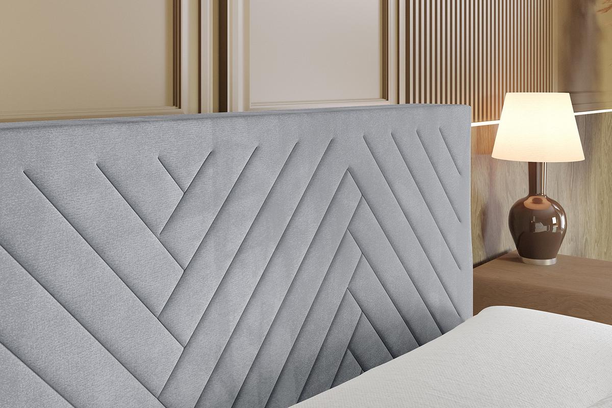 BOXBETT mit Matratze H3 und Lattenrost - VEXA - 120x200 - Grau Casablanca - Grau, Holzwerkstoff/Kunststoff (120/200cm) - ALTDECOR