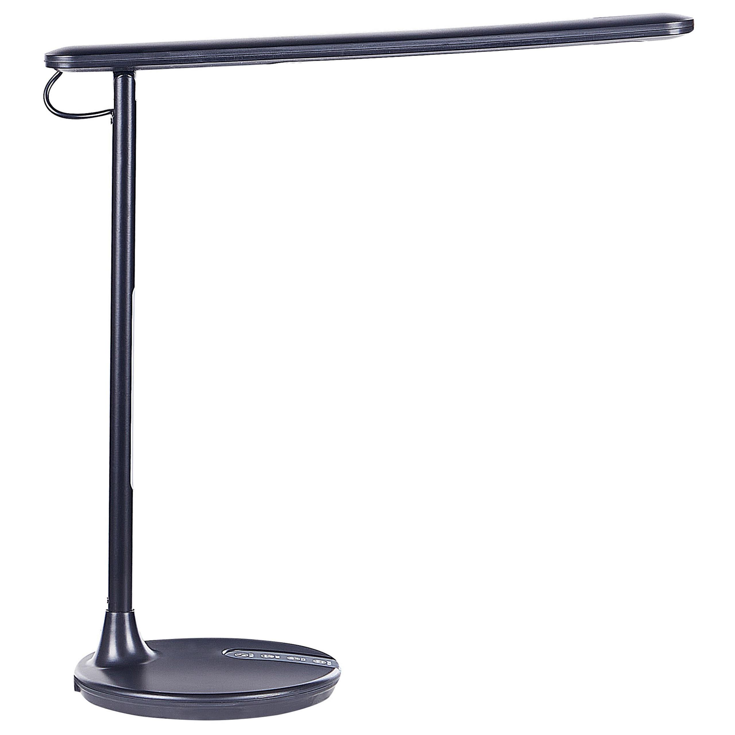 SCHREIBTISCHLAMPE Draco 17/48/38 cm - Schwarz, Metall (17/32/38cm) - Beliani