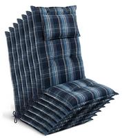 HOCHLEHNER Highlux HL 120x52x7cm Blau-Weiß-Kariert (7tlg) - Blau, Textil (52/120cm) - Beautissu 