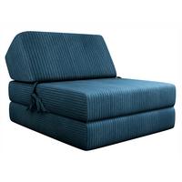 KLAPPSOFA Kevin Cord - Blau, Textil (73/58/90cm) - MIRJAN24
