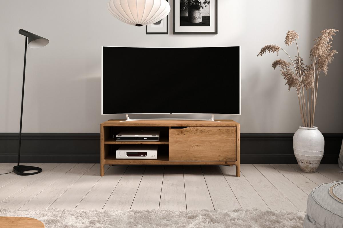 TV-SCHRANK PAUL Wildeiche - Wildeiche, Holz (111/48/50cm) - byoak