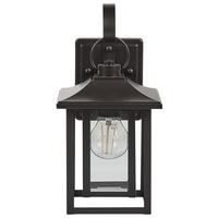 AUSSENWANDLEUCHTE Almond 12/20/34 cm - Schwarz, Metall (20/34/12cm) - Beliani