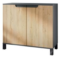 KOMMODE Sylt Eiche Natur - Eichefarben, Holzwerkstoff (92.5/84.5/35cm) - Vladon