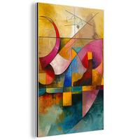 METALLBILD Kunst - Abstrakt - Modern 20x30 cm - Gelb, Metall (20/30cm) - MuchoWow