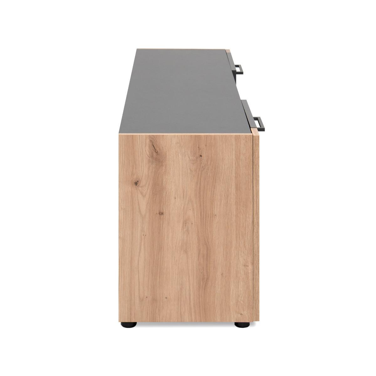 TV-ELEMENT Cento 56A Anthrazit - Anthrazit, Holzwerkstoff/Kunststoff (47.5/138/34.5cm) - Calicosy