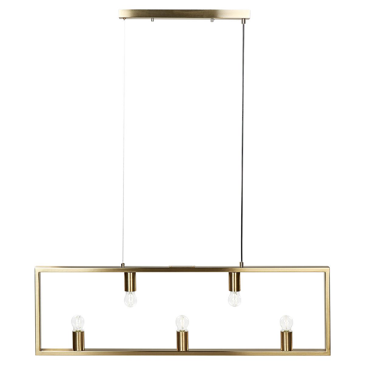 HÄNGELEUCHTE Bayas 4/100/127 cm - Messingfarben, Metall (4/100/127cm) - Beliani