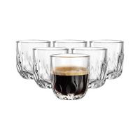 ESPRESSOGLÄSER (3) Gocce transparent 60 ml 6er Set - Transparent, Glas (0.06L) - Leonardo Living