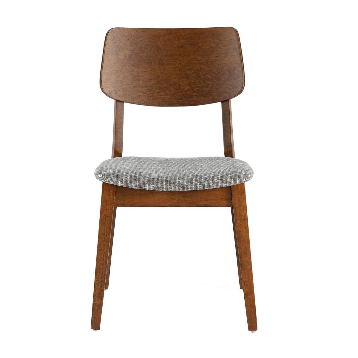 STUHL-SET 2 Susi Walnussfarbe, Massivholz - Walnussfarben, Holz (49/82/52cm) - VS Venta-stock