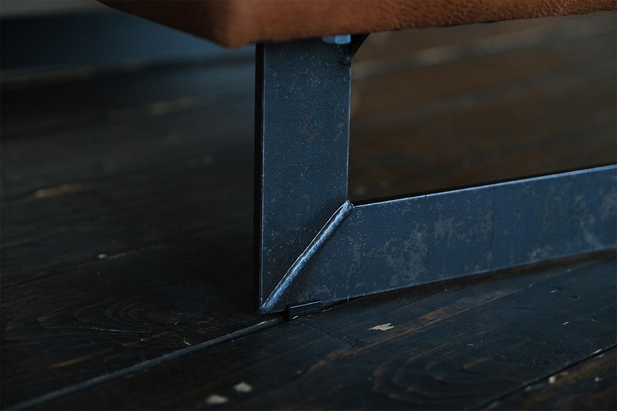 HOCKER VILNIUS Braun Kunstleder - Braun, Leder (76/48/56cm) - KAWOLA