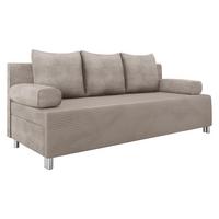 SCHLAFSOFA Dover Cord - Chromfarben/Sahara, Holz/Kunststoff (192/86/80cm) - MIRJAN24
