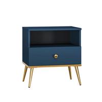NACHTTISCH Thalia Blau - Blau, Holzwerkstoff (50/53/34cm) - Petits-meubles
