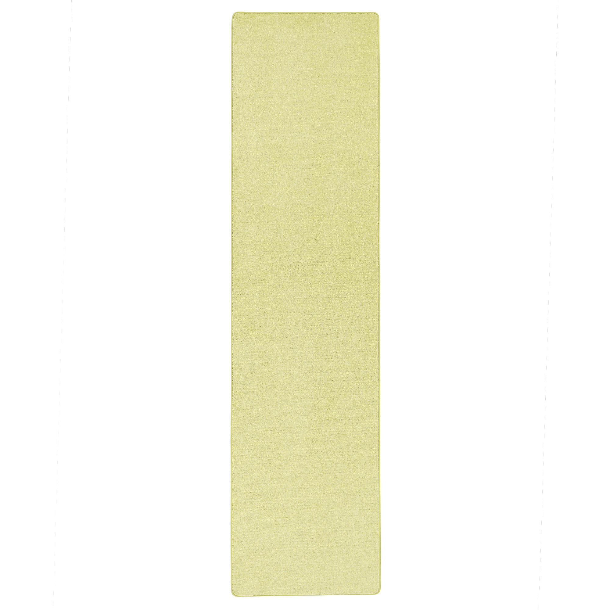 HOCHFLOR VELOURS LÄUFER TEPPICH LUNA - Limette, Textil (100/300cm) - Snapstyle