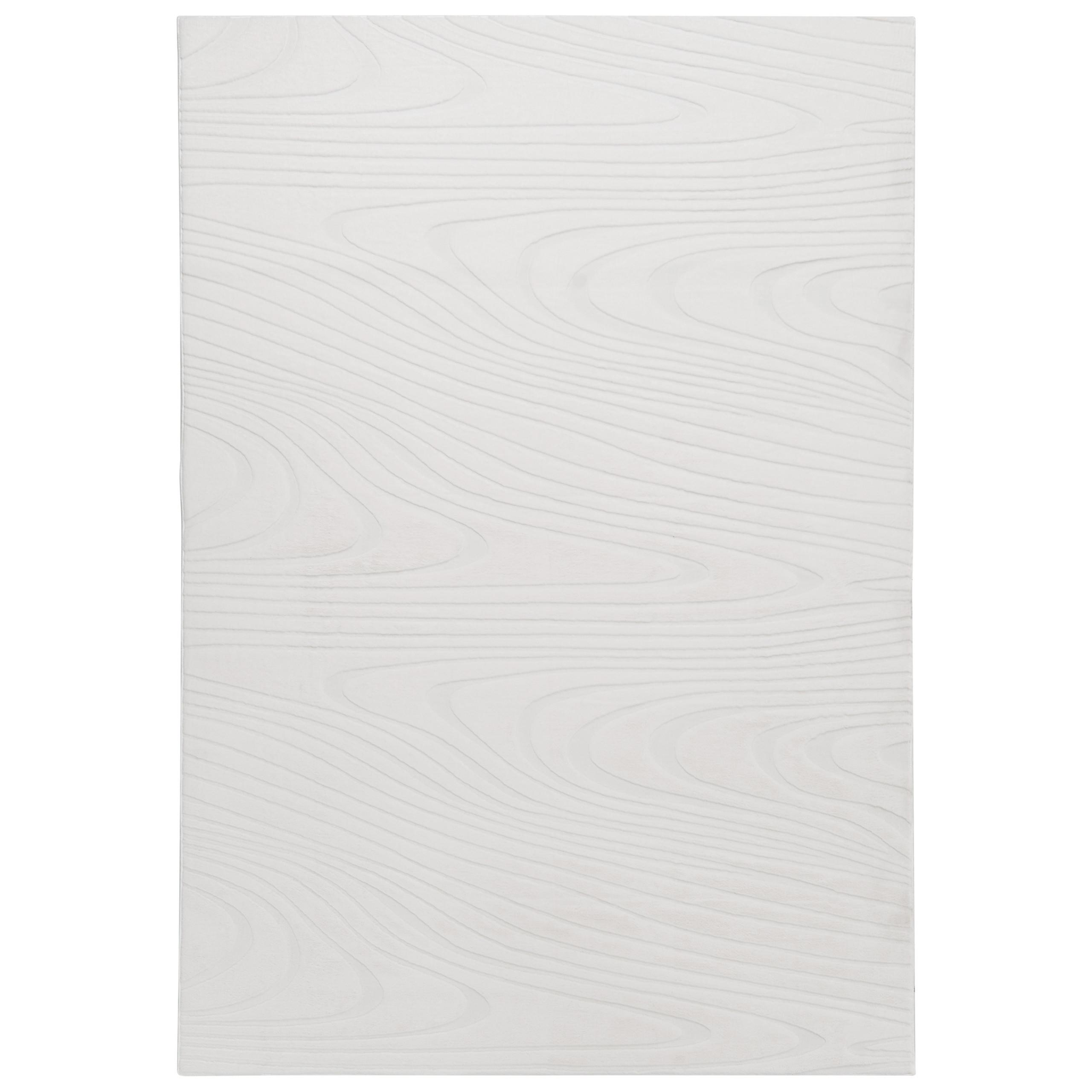 KUNSTFELLTEPPICH Cremeweiß 160/230 cm Ontake - Creme/Weiß, Kunststoff (160/230cm) - Beliani