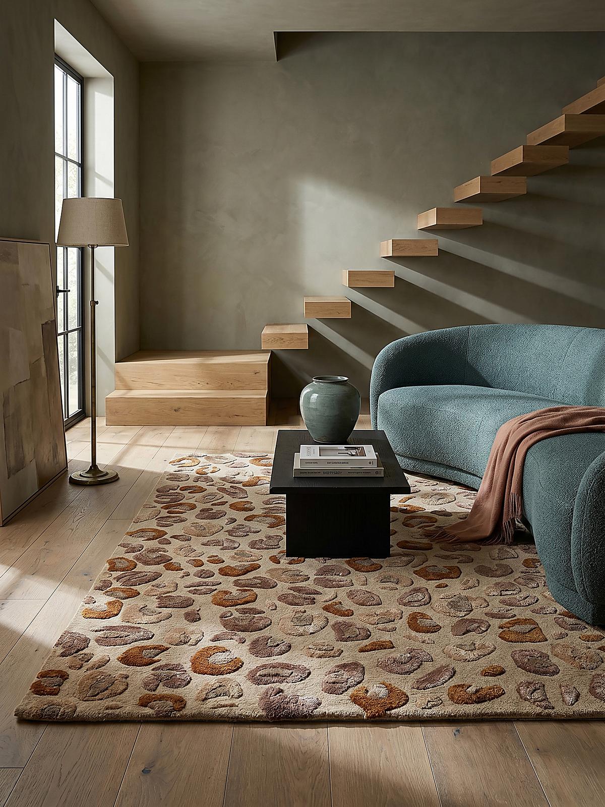 KURZFLORTEPPICH SABLE, mit Tier-Motiv, Natur, 200 x 300 cm - Beige, Textil (300/200cm) - KADIMA DESIGN