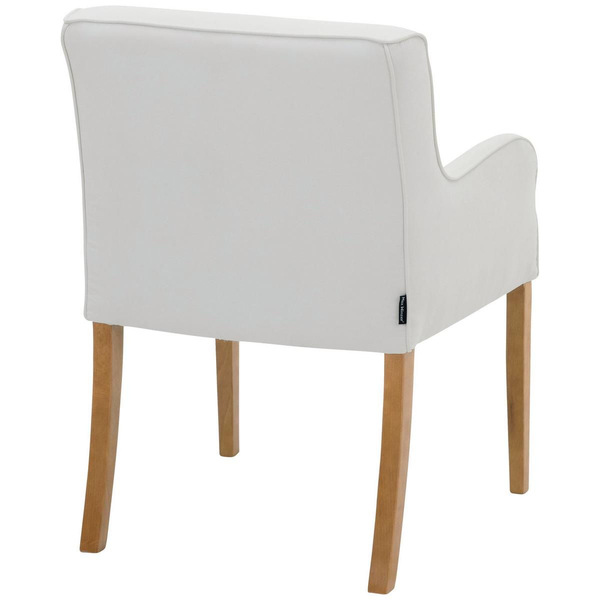 POLSTERSTUHL Katryn Flachgewebe creme - Creme, Kunststoff (55/81/58cm) - 58aufmkessel