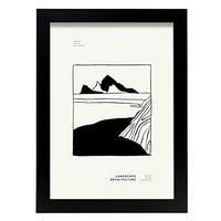 POSTER Abstrakt Pop Art A4 Schwarzer Rahmen - Schwarz, Papier (29.7/5/21cm) - Nacnic