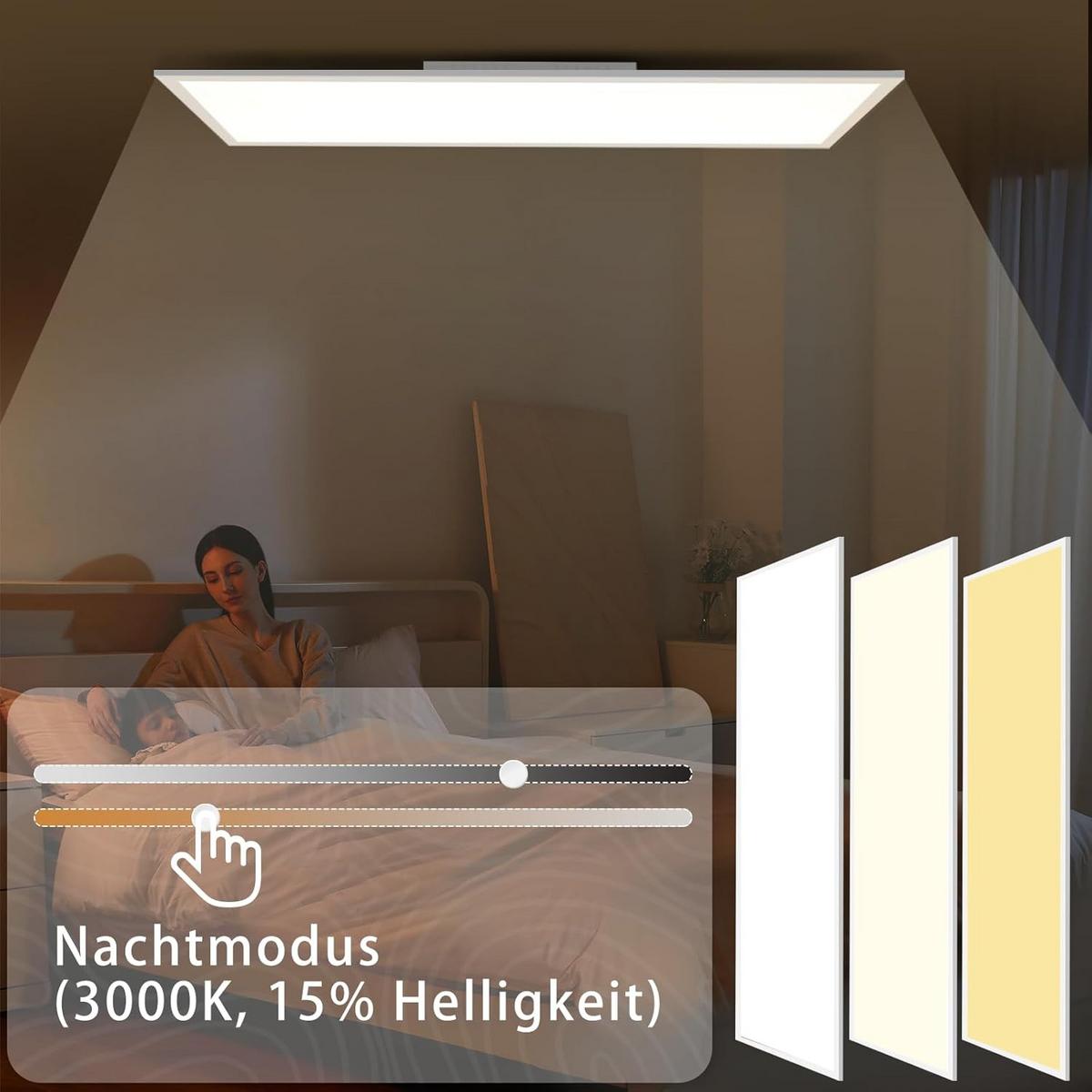 LED-DECKENLEUCHTE Kargenort 25.0/5.0/100.0 cm - Weiß, Metall (100/25/5cm) - ZMH