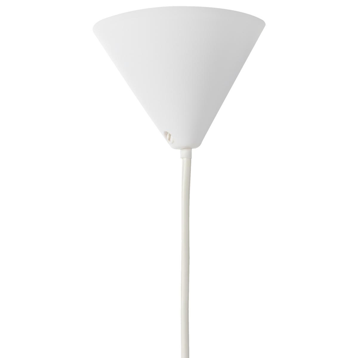 HÄNGELEUCHTE Weiß Erebato - Creme, Textil (40/40/80cm) - Beliani