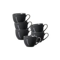 ESPRESSOTASSEN Toledo dunkelgrau 90 ml 6er Set - Dunkelgrau, Keramik (0.09L) - Ritzenhoff Breker