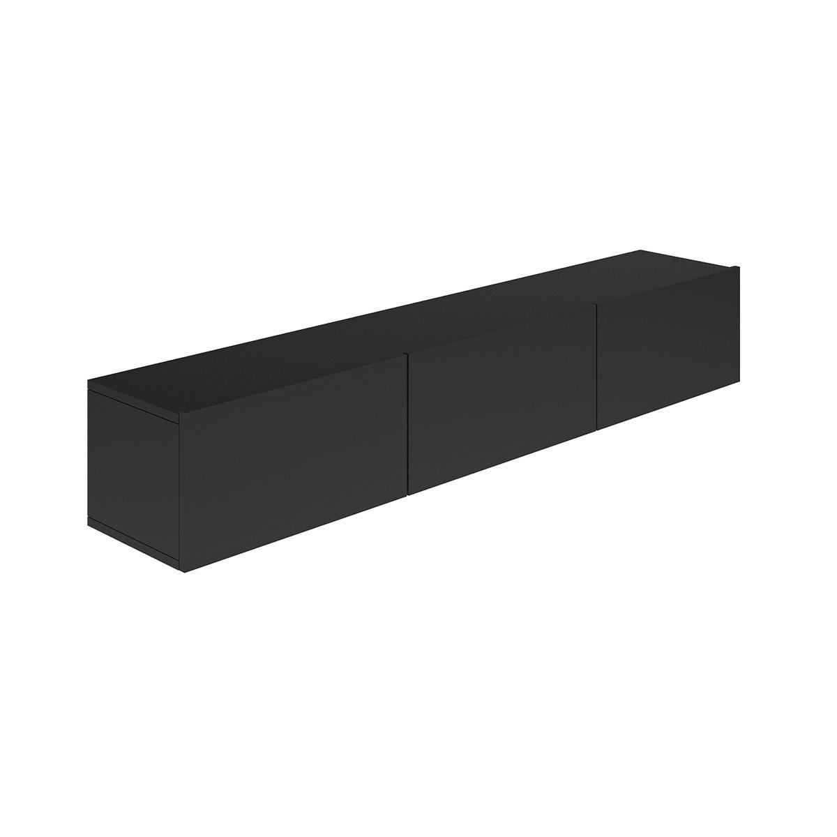 TV-MÖBEL Idao Schwarz - Schwarz, Holzwerkstoff (160/35/29.6cm) - Petits-meubles