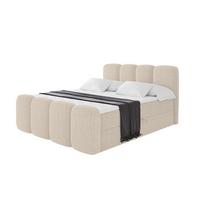 BOXBETT mit Matratze H4 und Lattenrost - NINA-Z - 120x200 cm - Beige - Beige, Holzwerkstoff (120/200cm)
