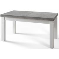 RECHTECKIGER Esstisch Ausziehbar – Moderner Wohnzimmertisch Küchentisch und Esszimmertisch – Tisch mit Holzbeinen, Maßen von 200 – 300 cm – Atelier - Weiß/Grau, Holzwerkstoff (200/100/78cm) - Alpi-Möbel