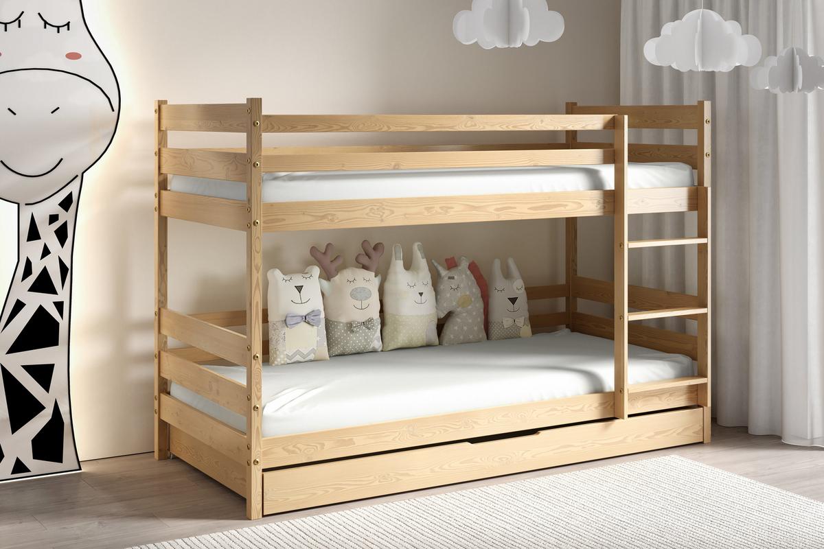 ETAGENBETT SIMBA 80x160 cm Kieferfarben - Kieferfarben, Holz (80/160cm) - MASSENO