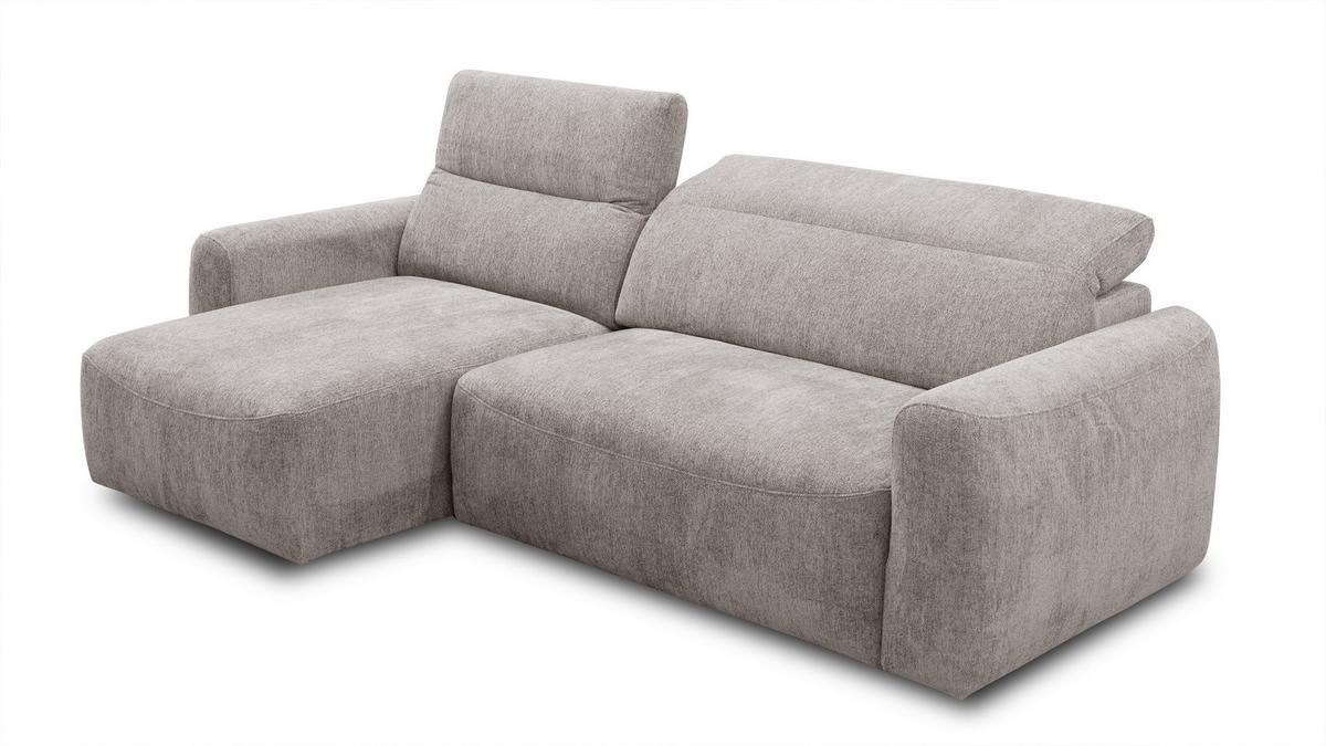 ECKSOFA NERO 4-Sitzer, dunkelbeige - Beige/Schwarz, Holz/Textil (272/81/159cm) - Wozimo