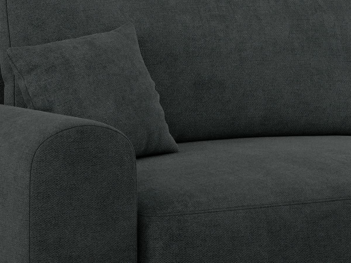 ECKSOFA NELSON Dunkelgrau Struktur - Dunkelgrau/Schwarz, Kunststoff/Textil (274/152cm) - MKS