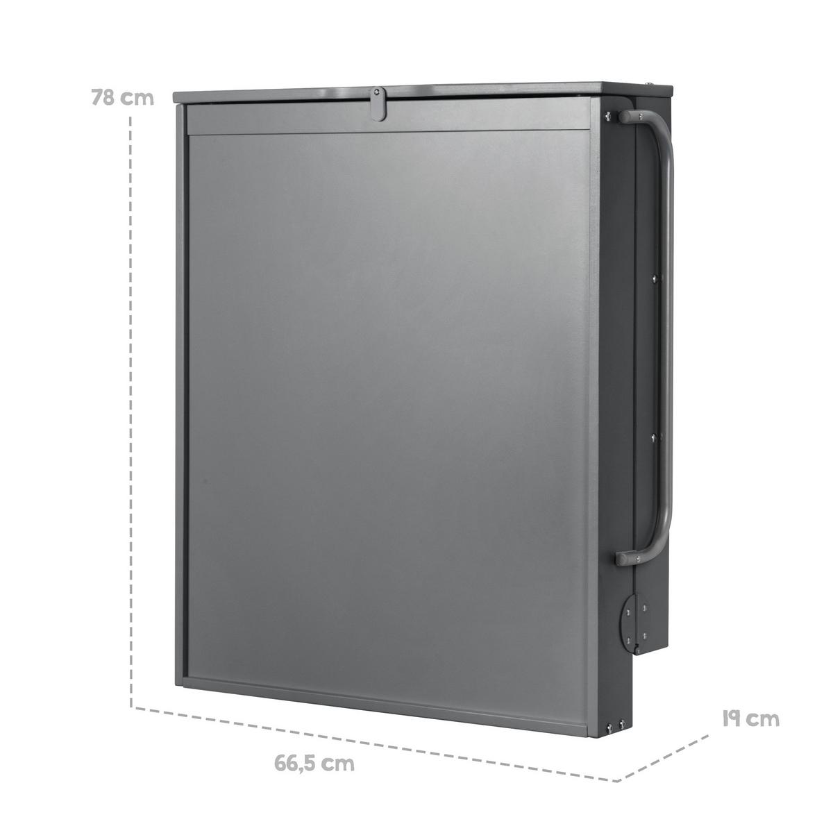WANDWICKELREGAL roba Style grau - Anthrazit, Holzwerkstoff (66.5/78/76.5cm) - Roba