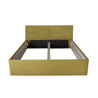 POLSTERBETT Damas Gold 100 x 200 x 40 cm Mit hochwertiger Matratze H3 (bis 120 kg) und Lattenrost - Goldfarben, Holz (100/200cm) - Halmon Schlafkomfort Betten 