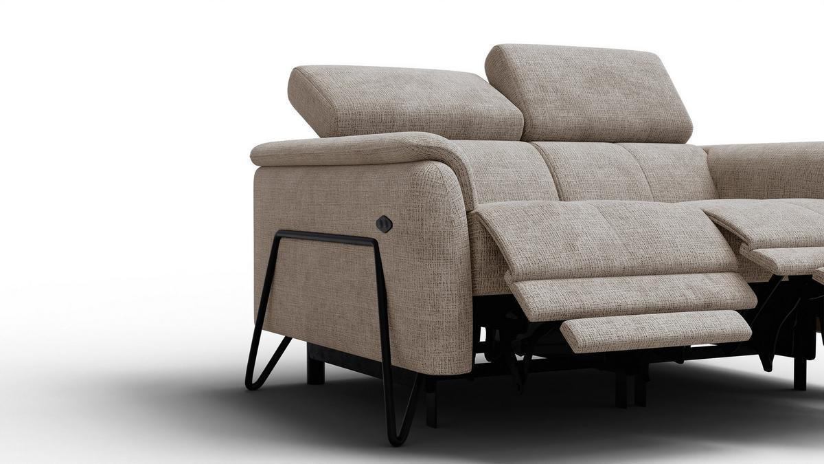 RELAXSOFA RODEN 2-Sitzer, beige - Beige, Holz/Textil (152/82/103cm) - Wozimo