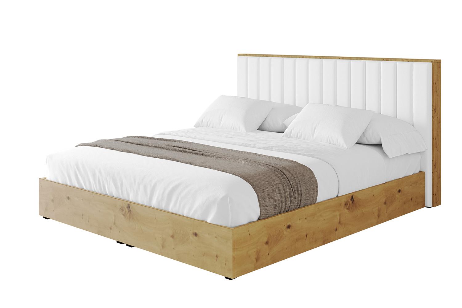 POLSTERBETT mit Bettkasten und Lattenrost, Bett mit Matratze H3/H4 - ENZO4 180x200 Weiß Kunstleder - Weiß Hochglanz, Holzwerkstoff/Textil (180/200cm) - ALTDECOR