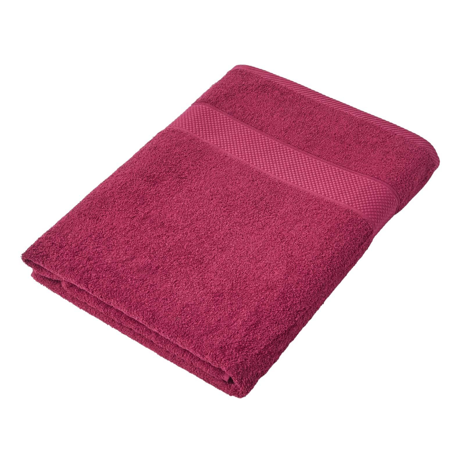 SAUNATUCH Essential bordeaux 100/180 cm - Bordeaux, Textil (100/180cm) - Homescapes