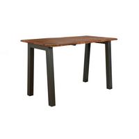BARTISCH ERGEA Holz Akazie - Zwetschgeholzfarben/Schwarz, Holz/Metall (80/147/92cm) - KAWOLA