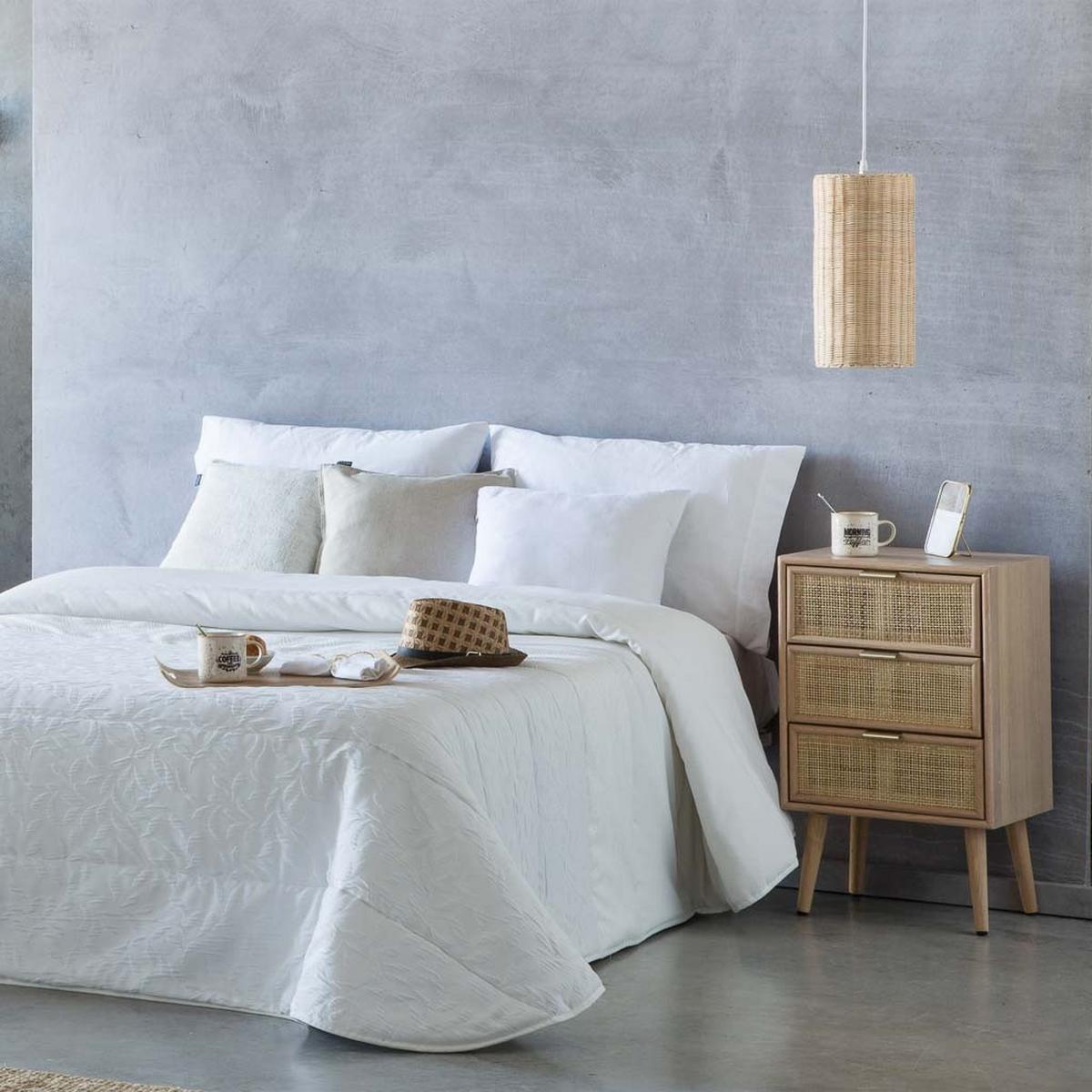NACHTTISCH aus MDF und Gitter, braun, 42x37x71cm - Braun, Holzwerkstoff (42/36.5/71cm) - Wanderlust