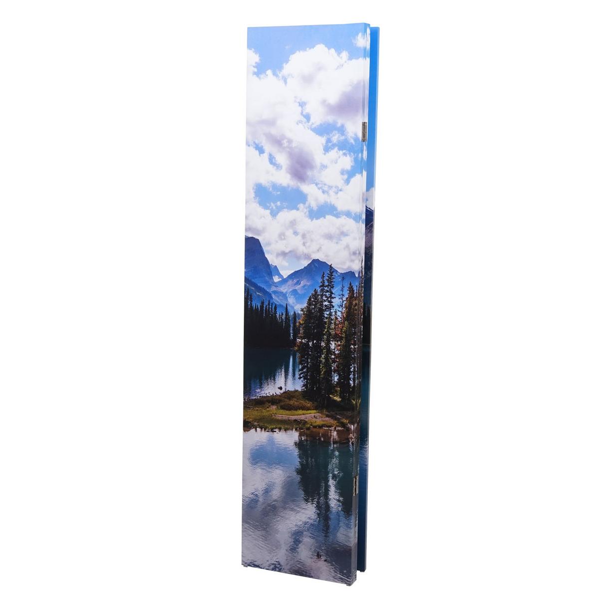 FOTO-PARAVENT Blau - Blau, Holz (121/180/2cm) - MCW