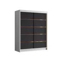 SCHIEBETÜRENSCHRANK Flavio IV - Goldfarben/Multicolor, Holzwerkstoff/Metall (150/200/58cm) - MIRJAN24