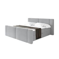 BOXBETT mit Matratze H3 - EVON Zanozek - 180x200 cm Grau - Graubraun, Holzwerkstoff (180/200cm) - ALTDECOR