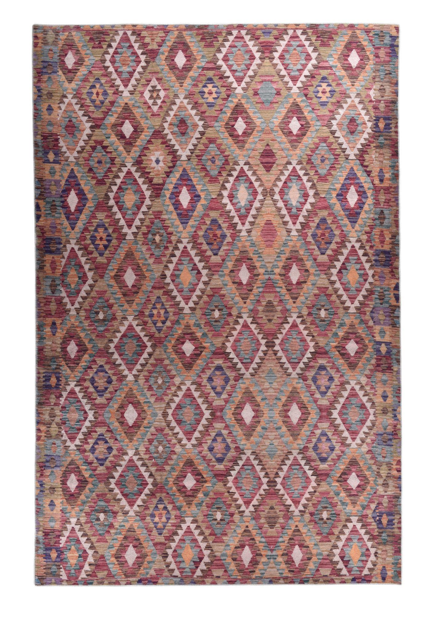 KURZFLORTEPPICH Cecilia 90x160 cm - Multicolor, Textil (90/160cm) - Gino Falcone