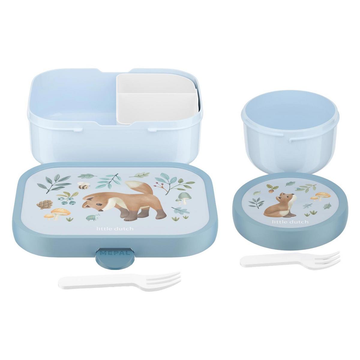 OBST- UND BENTOBOX Campus (2025) Forest Friends 300 & 750 ml 2er Set - Hellblau, Kunststoff (2/2/2cm) - Mepal
