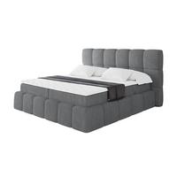 BOXBETT - AURI-H4 - 140x200 Dunkelgrau Cord - Graphitfarben, Holzwerkstoff (140/200cm) - ALTDECOR