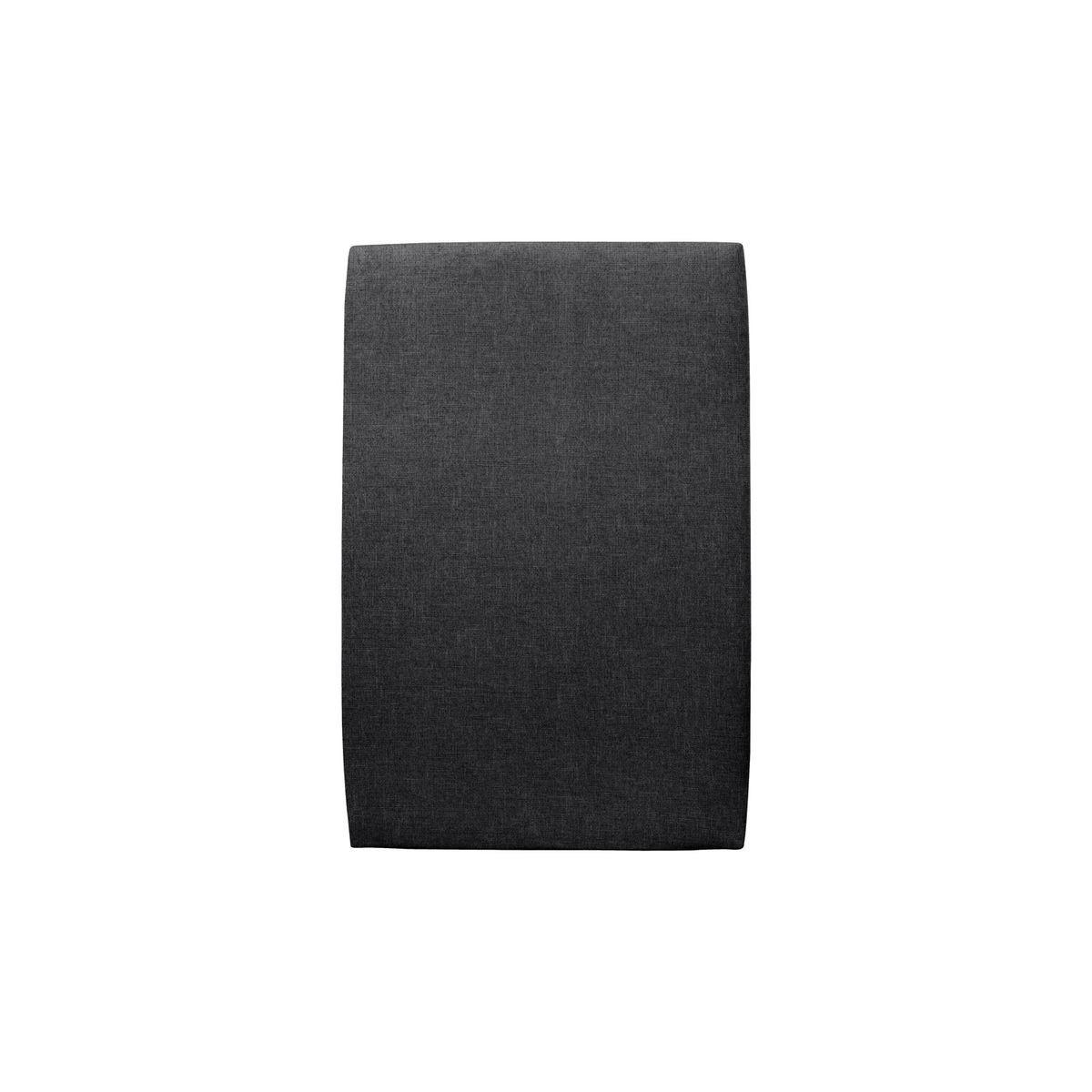 KOPFTEIL gepolstertes – schwarzer Stoff - 90 cm - Beige/Schwarz, Karton/Holz (90/120/10cm) - Sommeil de Plomb