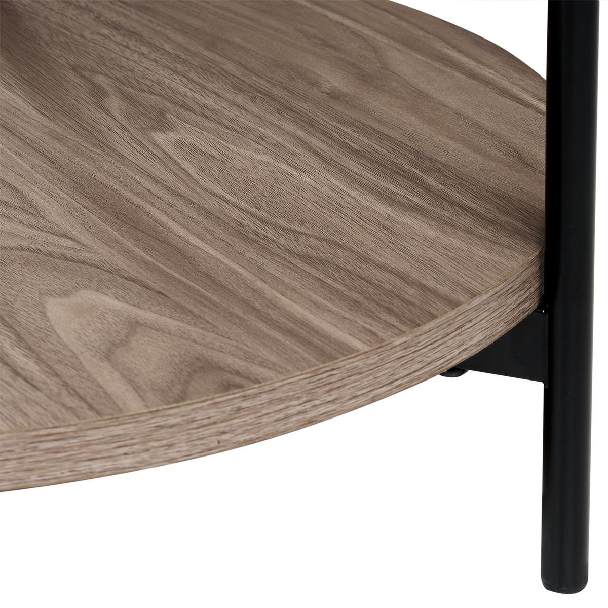 BEISTELLTISCH Dunkelbraun Lander - Braun, Holzwerkstoff (49/49/54cm) - Beliani