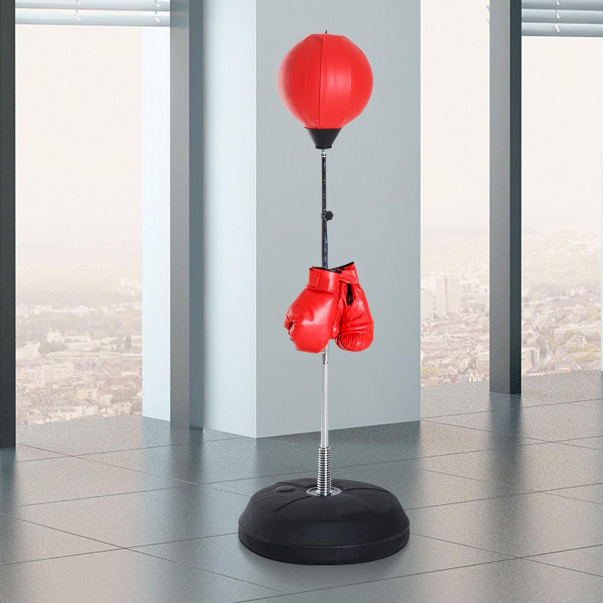 BOXSACK, Kunststoff, Rot, 43L x 43B x 144H cm - Rot, Kunststoff (43/43cm) - HOMCOM